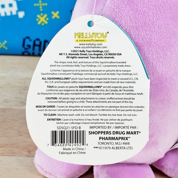 Squishmallow Violet the Octopus 5" with Hearts Canada Import from Toronto CA NWT - Picture 12 of 12